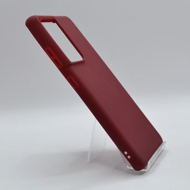 Силиконовый чехол Soft Feel для Samsung S21 Ultra marsala Candy