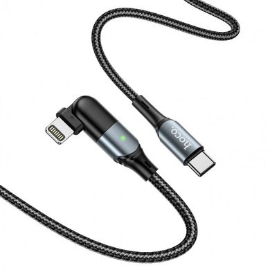 USB кабель HOCO U100 Orbit Lightning 2.4A/1,2m black