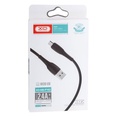 USB кабель XO NB-P163 Micro 2.4A 1m black