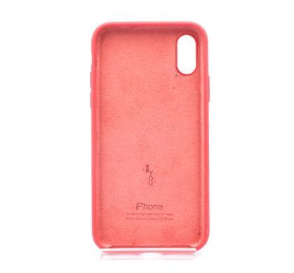 Силіконовий чохол Full Cover для iPhone X/XS carmine