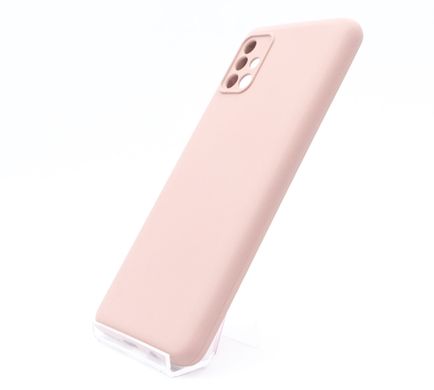 Силіконовий чохол Full Cover для Samsung A51 pink sand Full Camera без logo