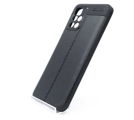 Силіконовий чохол Ultimate Experience Leather для Xiaomi Redmi 10 black (TPU)