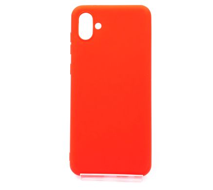 Силиконовый чехол Soft Feel для Samsung A04 red Candy