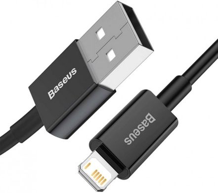 USB кабель Baseus CALYS-C01 Supenor Series Fast Charging Ligthning 2.4A 2m black