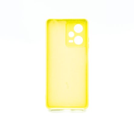 Силіконовий чохол Full Cover для Xiaomi Redmi Note 12 Pro yellow Full Camera без logo