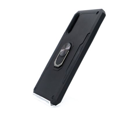 Чохол Serge Ring for Magne для Samsung A70 black протиударний з магнітним тримачем