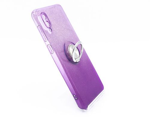 Силіконовий чохол SP Shine для Samsung A02 violet ring for magnet