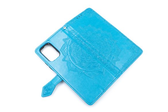 Чохол книжка шкіра Art case з візитницею для Xiaomi Redmi Note 10 blue