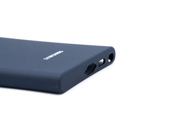 Силіконовий чохол Full Cover для Samsung S23 Ultra midnight blue Full Camera