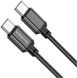 Кабель Borofone BX87 Sharp 60W charging data cableType-C to Type-C 1m black