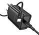 Мережевий Зарядний Пристрій Borofone BA86A 1USB-C PD/QC 45W+Type-C to Type-C black