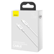Кабель Baseus Crystal Fast Charging Type-C to Lightning 20W 1m white