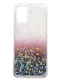 Силіконовий чохол WAVE Confetti для Samsung A02S (TPU) white/dark purple