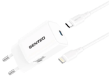МЗП Senteo S-05L USB-C PD 30W (СЕ сертифікат) Type-C to Lightning white