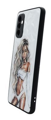 TPU+PC чехол Prisma Ladies для Samsung M52 white Full Camera