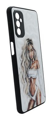 TPU+PC чехол Prisma Ladies для Samsung M52 white Full Camera