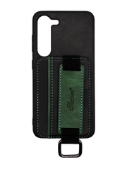 Чохол шкіра Wallet case and straps для Samsung S23 black
