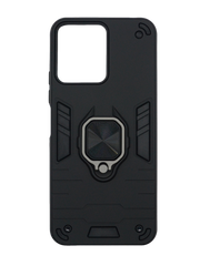 Чехол Transformer Ring for Magnet для Xiaomi Redmi 12 black противоударный