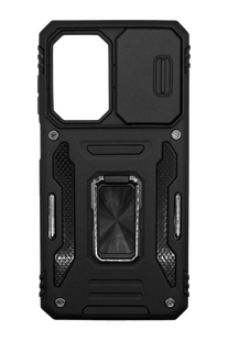 Чехол Camshield Army Ring для Samsung A26 5G black противоударный шторка/защита камеры