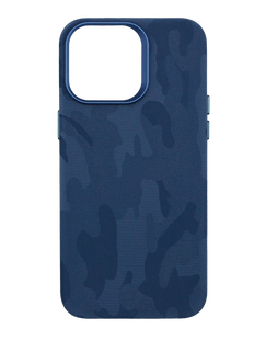 Чохол Speshl Camo Leather with MagSafe для iPhone 14 Pro Max blue
