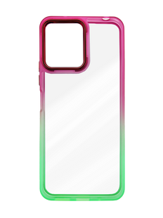 TPU+PC чохол Fresh sip series для Xiaomi Redmi 12 green/pink