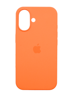 Силіконовий чохол Full Cover для iPhone 16 Plus kumquat