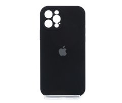 Силіконовий чохол Full Cover для iPhone 12 Pro black Full Camera