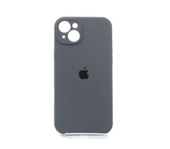Силіконовий чохол Full Cover для iPhone 15 Plus pebble (dark grey) Full Camera