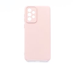 Силіконовий чохол Full Cover для Samsung A73 5G pink sand Full Camera без logo