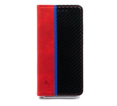 Чохол книжка Carbon для Xiaomi Redmi Note 7 red/black (4you)