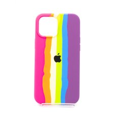 Силіконовый чохол Full Cover для iPhone 12 Pro Max Rainbow №7