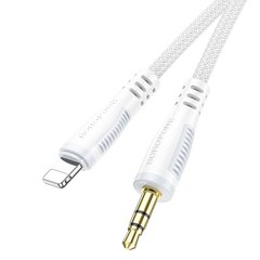 AUX кабель Borofone BL14 3.5mm to Lightning 1m white