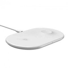 Беспроводное Зарядное Устройство Baseus wx2in1Smart 2in1 Wireless Charger ( iP Version ) White