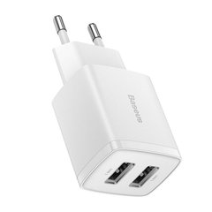 Мережевий зарядний пристрій Baseus Compact CCXJ0102 2 USB 10.5W white