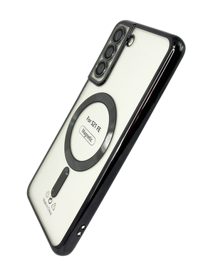 Чехол Fibra Chrome Magsafe для Samsung S21 FE black Full Camera