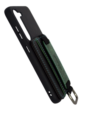 Чехол кожа Wallet case and straps для Samsung S23 black