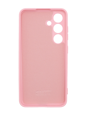 Силиконовый чехол SMTT для Samsung S24 pink Full Camera с микрофиброй