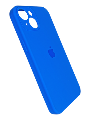 Силіконовий чохол Full Cover для iPhone 14 capri blue (new lake blue) Full Camera