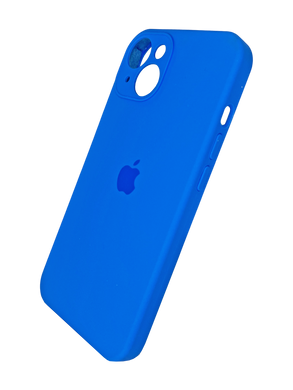 Силіконовий чохол Full Cover для iPhone 14 capri blue (new lake blue) Full Camera