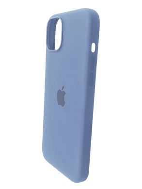 Силіконовий чохол with MagSafe для iPhone 15 light blue 1:1 Smart animation