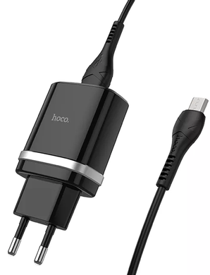 Сетевое зарядное устройство Hoco C12Q Smart Micro 1usb/3A/QC3.0 black