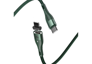 PD кабель Baseus Zinc Magnetic safe fast Charging data cableType-C to iP Cable PD 20W 1m Green