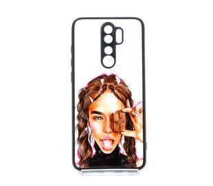 TPU+PC чехол Prisma Ladies для Xiaomi Redmi Note 8 Pro chocolate Full Camera