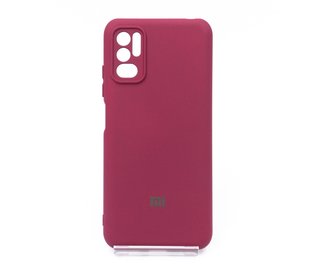 Силіконовий чохол Full Cover для Xiaomi Redmi Note 10 5G/Poco M3 Pro My Color Full Camera marsala