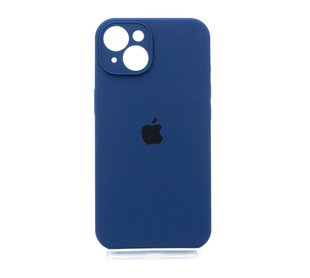 Силіконовий чохол Full Cover для iPhone 14 deep navy Full Camera