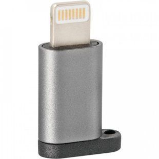 Адаптер Optima A3 MicroUSB to Lightning Aluminium
