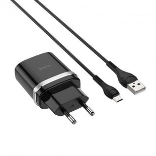 Сетевое зарядное устройство Hoco C12Q Smart Micro 1usb/3A/QC3.0 black