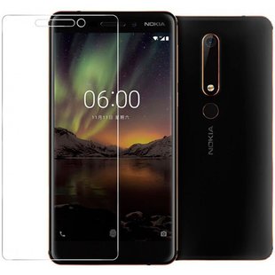 Защитное 2.5D стекло Glass для Nokia 6.1 0.33mm