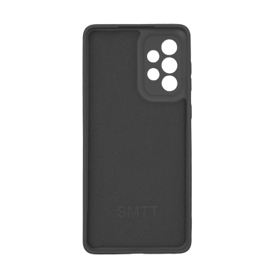 Силіконовий чохол SMTT для Samsung A73 black Full Camera з мікрофіброю