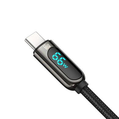 USB Кабель Baseus Display Fast Charging USB toType-C 66W 1m black